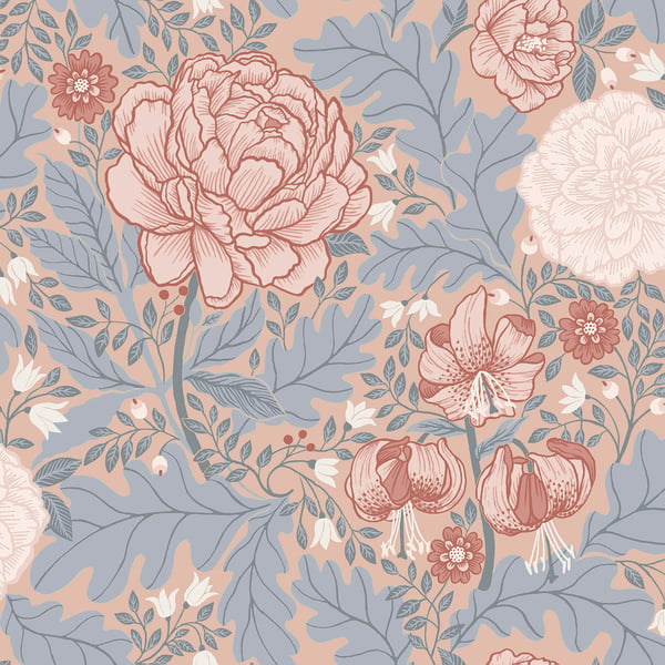Galerie Wallpaper Product code: 14001 - Ekbacka Wallpaper Collection - Pink Grey Colours -  