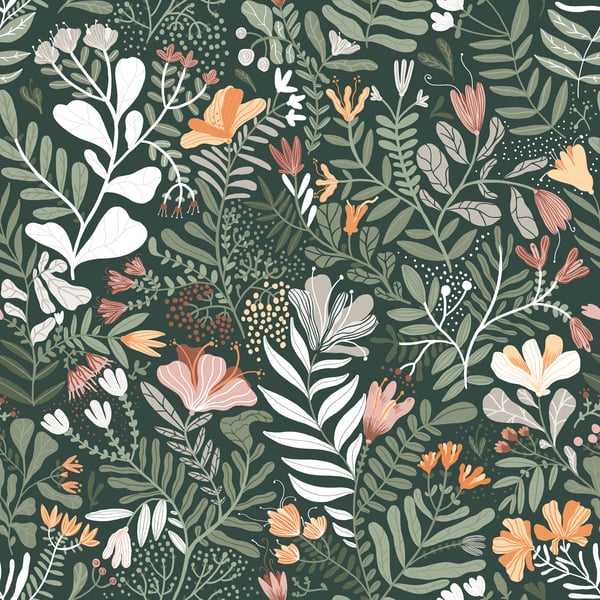Galerie Wallpaper Product code: 22009 - Fagring Wallpaper Collection - Pink/green Colours -  