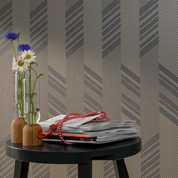 Galerie Wallpaper Product code: 30801R - Montego Wallpaper Collection - Dark Grey Gold Colours -  