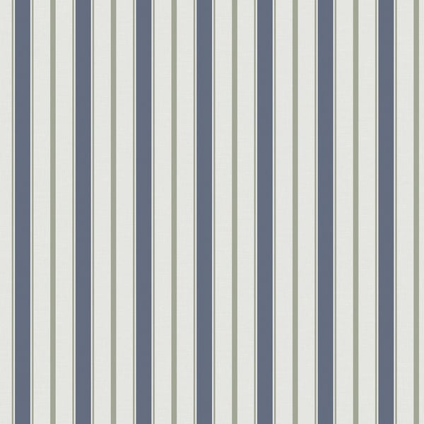 Galerie Wallpaper Product code: 9816-1 - Essential Stripes Wallpaper Collection - Dark Blue Green Colours -  