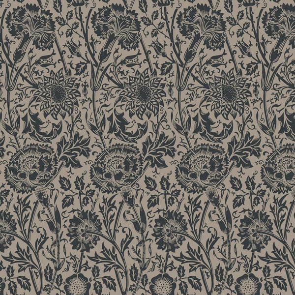 Galerie Wallpaper Product code: ET12518 - Arts and Crafts Wallpaper Collection - Black Beige Colours -  