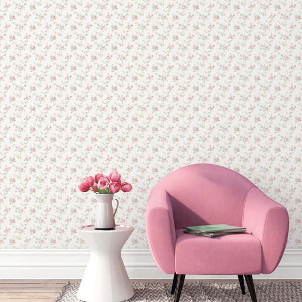 Galerie Wallpaper Product code: G67896_2 - Miniatures 3 Wallpaper Collection - Pink White Green Purple Colours -  