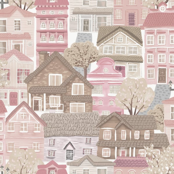 Galerie Wallpaper Product code: G78602 - Kids & Teens Wallpaper Collection - Pink Brown Beige Colours -  