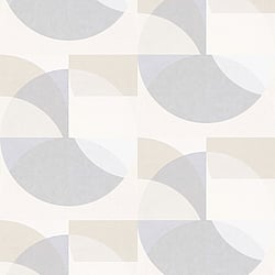 Galerie Wallcoverings Product Code: 10150-31 - ELLE Decoration Wallpaper Collection Galerie Wallcoverings Product Code 10150-31 - ELLE Decoration Wallpaper Collection - Light Grey Beige Colours - Geometric Circle Graphic Design