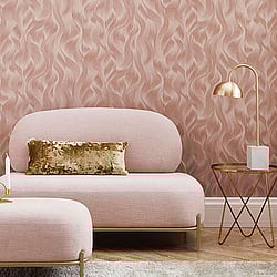Galerie Wallcoverings Product Code: 10151-05 - ELLE Decoration Wallpaper Collection Galerie Wallcoverings Product Code 10151-05 - ELLE Decoration Wallpaper Collection - Blush Pink Colours - Wave Design