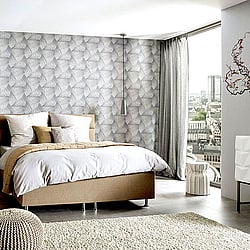 Galerie Wallcoverings Product Code: 10152-10 - ELLE Decoration Wallpaper Collection Galerie Wallcoverings Product Code 10152-10 - ELLE Decoration Wallpaper Collection - Grey Gold Colours - Art Deco Geometric Design