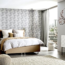 Galerie Wallcoverings Product Code: 10152-10 - ELLE Decoration Wallpaper Collection Galerie Wallcoverings Product Code 10152-10 - ELLE Decoration Wallpaper Collection - Grey Gold Colours - Art Deco Geometric Design