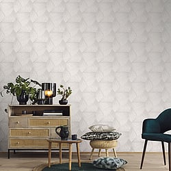 Galerie Wallcoverings Product Code: 10152-31 - ELLE Decoration Wallpaper Collection Galerie Wallcoverings Product Code 10152-31 - ELLE Decoration Wallpaper Collection - Light Grey Cream Colours - Art Deco Geometric Design