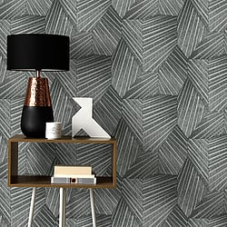 Galerie Wallcoverings Product Code: 10152-47 - ELLE Decoration Wallpaper Collection Galerie Wallcoverings Product Code 10152-47 - ELLE Decoration Wallpaper Collection - Black Silver Colours - Art Deco Geometric Design