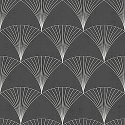 Galerie Wallcoverings Product Code: 12001 - Design Wallpaper Collection Galerie Wallcoverings Product Code 12001 - Design Wallpaper Collection - Black White Colours - Art Deco Fan Design