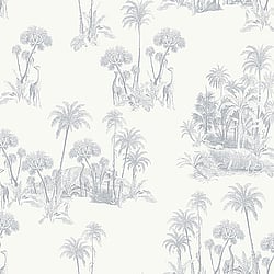 Galerie Wallcoverings Product Code: 12599 - Ted Baker Fantasia Wallpaper Collection Galerie Wallcoverings Product Code 12599 - Ted Baker Fantasia Wallpaper Collection - White Blue Colours - Laurel Design