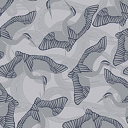 Galerie Wallcoverings Product Code: 12622 - Ted Baker Fantasia Wallpaper Collection Galerie Wallcoverings Product Code 12622 - Ted Baker Fantasia Wallpaper Collection - Grey Blue Colours - Cranes Design