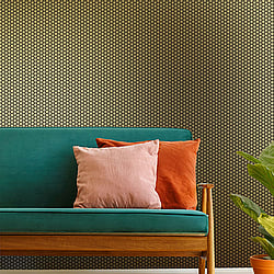 Galerie Wallcoverings Product Code: 12631 - Ted Baker Fantasia Wallpaper Collection Galerie Wallcoverings Product Code 12631 - Ted Baker Fantasia Wallpaper Collection - Metallic Gold Black Colours - Hexie Design