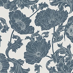 Galerie Wallcoverings Product Code: 14023 - Ekbacka Wallpaper Collection Galerie Wallcoverings Product Code 14023 - Ekbacka Wallpaper Collection - Blue White Colours - Papaver Design