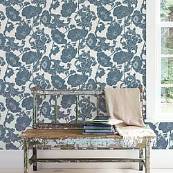 Galerie Wallcoverings Product Code: 14023 - Ekbacka Wallpaper Collection Galerie Wallcoverings Product Code 14023 - Ekbacka Wallpaper Collection - Blue White Colours - Papaver Design