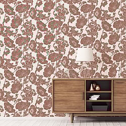 Galerie Wallcoverings Product Code: 14024 - Ekbacka Wallpaper Collection Galerie Wallcoverings Product Code 14024 - Ekbacka Wallpaper Collection - Red White Colours - Papaver Design