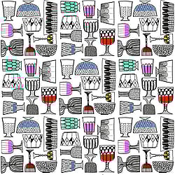 Galerie Wallcoverings Product Code: 14100 - Marimekko Essentials Wallpaper Collection Galerie Wallcoverings Product Code 14100 - Marimekko Essentials Wallpaper Collection - White Black Pink Red Yellow Green Blue Colours - Marimekko Kippis Design