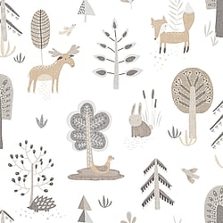 Galerie Wallcoverings Product Code: 14801 - Little Explorers 2 Wallpaper Collection Galerie Wallcoverings Product Code 14801 - Little Explorers 2 Wallpaper Collection - Silver Grey Colours - Bring your walls to life with this friendly wallpaper design. Featuring cute, shy country animals such as foxes, deer and hedgehogs, this unique wallpaper is ideal for sparking their imagination, whether they are babies or older. Suitable for using as a sweet nursery wallpaper, this animal inspired design is available in a three muted colourways, and is ideal for creating a modern and warm feel in your child’s bedroom or playroom. Design