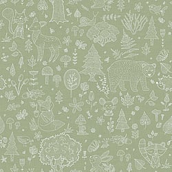 Galerie Wallcoverings Product Code: 14805 - Little Explorers 2 Wallpaper Collection Galerie Wallcoverings Product Code 14805 - Little Explorers 2 Wallpaper Collection - Green Colours - Bring your children's walls to life with this cute, fun and quirky forest kingdom wallpaper by Galerie. Featuring an array of cute animals including snails, bears and bunnies, this washable wall print gives off a harmonious vibe and is perfect for using in nurseries, toddlers and kids bedrooms or even as a print for anyone with a youthful outlook on life! Design