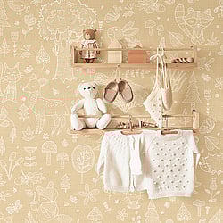 Galerie Wallcoverings Product Code: 14808 - Little Explorers 2 Wallpaper Collection Galerie Wallcoverings Product Code 14808 - Little Explorers 2 Wallpaper Collection - Yellow Colours - Bring your children's walls to life with this cute, fun and quirky forest kingdom wallpaper by Galerie. Featuring an array of cute animals including snails, bears and bunnies, this washable wallprint gives off a harmonious vibe and is perfect for using in nurseries, toddlers and kids bedrooms or even as a print for anyone with a youthful outlook on life! Design
