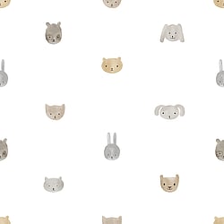 Galerie Wallcoverings Product Code: 14811 - Little Explorers 2 Wallpaper Collection Galerie Wallcoverings Product Code 14811 - Little Explorers 2 Wallpaper Collection - Beige Colours - This delightful design features simple watercolour designs of rabbits, bears, cats and dogs. With its minimalist illustrations, this wallpaper brings the beauty of wildlife into your child's bedroom or playroom and creates an inspiring but calm environment. Design