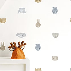 Galerie Wallcoverings Product Code: 14813 - Little Explorers 2 Wallpaper Collection Galerie Wallcoverings Product Code 14813 - Little Explorers 2 Wallpaper Collection - Heavenly Colours - This delightful design features simple watercolour designs of rabbits, bears, cats and dogs. With its minimalist illustrations, this wallpaper brings the beauty of wildlife into your child's bedroom or playroom and creates an inspiring but calm environment. Design