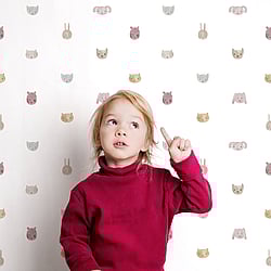 Galerie Wallcoverings Product Code: 14814 - Little Explorers 2 Wallpaper Collection Galerie Wallcoverings Product Code 14814 - Little Explorers 2 Wallpaper Collection - Pink Colours - This delightful design features simple watercolour designs of rabbits, bears, cats and dogs. With its minimalist illustrations, this wallpaper brings the beauty of wildlife into your child's bedroom or playroom and creates an inspiring but calm environment. Design