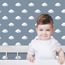 Galerie Wallcoverings Product Code: 14833 - Little Explorers 2 Wallpaper Collection Galerie Wallcoverings Product Code 14833 - Little Explorers 2 Wallpaper Collection - Blue Colours - The classic cloud design, now in three heavenly colours! Sure to help your little one drift off into a peaceful slumber.. Design