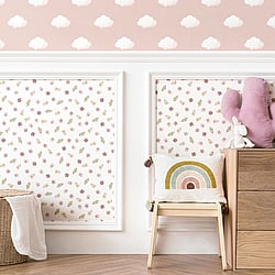 Galerie Wallcoverings Product Code: 14844 - Little Explorers 2 Wallpaper Collection Galerie Wallcoverings Product Code 14844 - Little Explorers 2 Wallpaper Collection - Pink Colours - Surround yourself with an intricate, nature inspired wallpaper. It has a homely but crisp design, therefore perfect for introducing to rooms where you want a playful and friendly mood. The five leaf flower design sits evenly distributed on a light matte background, resulting in a design that is comforting and interesting in equal amounts. This beautiful design is sure to add a light touch to any interior scheme. Design