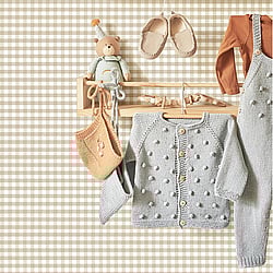 Galerie Wallcoverings Product Code: 14847 - Little Explorers 2 Wallpaper Collection Galerie Wallcoverings Product Code 14847 - Little Explorers 2 Wallpaper Collection - Beige Colours - Our Two Tone Gingham wallpaper takes this traditional pattern to a modern place with its muted colourways. Give your cute nursery, bedroom, kitsch kitchen or cosy living room a wallpaper update with this contemporary take on classic gingham. Two Tone Gingham is a repeat pattern wallpaper, meaning you can place it on a single feature wall, or continue it across as many walls as you like. Whether you wrap your space up in playful gingham or keep it to a small pop of pattern is up to you! Design