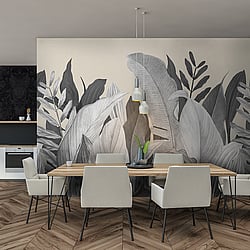 Galerie Wallcoverings Product Code: 18000 - Tropical Wallpaper Collection Galerie Wallcoverings Product Code 18000 - Tropical Wallpaper Collection - Almond Colours - Tropical Forest Design