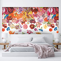 Galerie Wallcoverings Product Code: 18003 - Tropical Wallpaper Collection Galerie Wallcoverings Product Code 18003 - Tropical Wallpaper Collection - Coconut Colours - Flower Rain Design