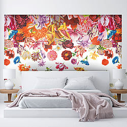 Galerie Wallcoverings Product Code: 18003 - Tropical Wallpaper Collection Galerie Wallcoverings Product Code 18003 - Tropical Wallpaper Collection - Coconut Colours - Flower Rain Design