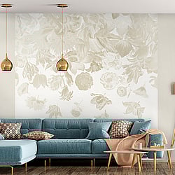 Galerie Wallcoverings Product Code: 18004 - Tropical Wallpaper Collection Galerie Wallcoverings Product Code 18004 - Tropical Wallpaper Collection - Almond Colours - Flower Rain Design