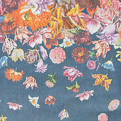 Galerie Wallcoverings Product Code: 18005 - Tropical Wallpaper Collection Galerie Wallcoverings Product Code 18005 - Tropical Wallpaper Collection - Blueberry Colours - Flower Rain Design