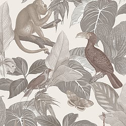 Galerie Wallcoverings Product Code: 18501 - Into The Wild Wallpaper Collection Galerie Wallcoverings Product Code 18501 - Into The Wild Wallpaper Collection - Greige Colours - Tropical Life Design
