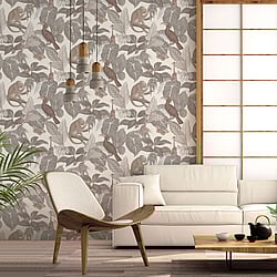 Galerie Wallcoverings Product Code: 18501 - Into The Wild Wallpaper Collection Galerie Wallcoverings Product Code 18501 - Into The Wild Wallpaper Collection - Greige Colours - Tropical Life Design