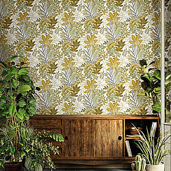 Galerie Wallcoverings Product Code: 18507 - Into The Wild Wallpaper Collection Galerie Wallcoverings Product Code 18507 - Into The Wild Wallpaper Collection - Yellow Colours - Foliage Design