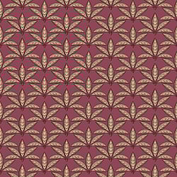 Galerie Wallcoverings Product Code: 18514 - Into The Wild Wallpaper Collection Galerie Wallcoverings Product Code 18514 - Into The Wild Wallpaper Collection - Red Gold Colours - Leaf Motif Design
