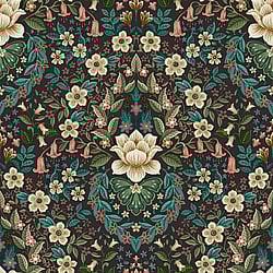 Galerie Wallcoverings Product Code: 18519 - Into The Wild Wallpaper Collection Galerie Wallcoverings Product Code 18519 - Into The Wild Wallpaper Collection - Black Colours - Floral Damask Design
