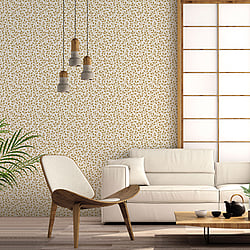 Galerie Wallcoverings Product Code: 18528 - Into The Wild Wallpaper Collection Galerie Wallcoverings Product Code 18528 - Into The Wild Wallpaper Collection - Gold Colours - Trailing Leaf Design