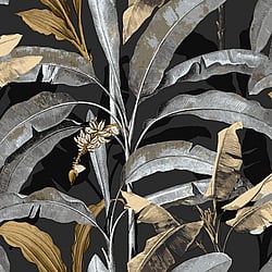Galerie Wallcoverings Product Code: 18542 - Into The Wild Wallpaper Collection Galerie Wallcoverings Product Code 18542 - Into The Wild Wallpaper Collection - Black Colours - Banana Tree Design