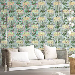Galerie Wallcoverings Product Code: 18547 - Into The Wild Wallpaper Collection Galerie Wallcoverings Product Code 18547 - Into The Wild Wallpaper Collection - Blue Colours - Elephant Design