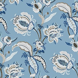 Galerie Wallcoverings Product Code: 18553 - Into The Wild Wallpaper Collection Galerie Wallcoverings Product Code 18553 - Into The Wild Wallpaper Collection - Blue Colours - Abstract Floral Design