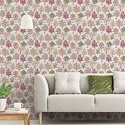 Galerie Wallcoverings Product Code: 18558 - Into The Wild Wallpaper Collection Galerie Wallcoverings Product Code 18558 - Into The Wild Wallpaper Collection - Red Colours - Alberi Trees Design