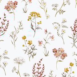 Galerie Wallcoverings Product Code: 1901-3 - Spring Blossom Wallpaper Collection Galerie Wallcoverings Product Code 1901-3 - Spring Blossom Wallpaper Collection - White Yellow Pink Colours - BOTANICAL Design