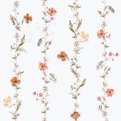 Galerie Wallcoverings Product Code: 1902-3 - Spring Blossom Wallpaper Collection Galerie Wallcoverings Product Code 1902-3 - Spring Blossom Wallpaper Collection - Coarl Taupe White Colours - VERTICAL GARDEN Design