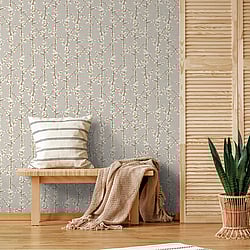Galerie Wallcoverings Product Code: 1904-2 - Spring Blossom Wallpaper Collection Galerie Wallcoverings Product Code 1904-2 - Spring Blossom Wallpaper Collection - Grey Colours - SAKURA ROW Design