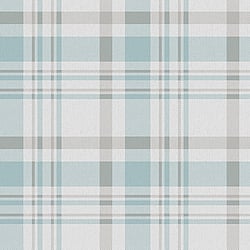 Galerie Wallcoverings Product Code: 1906-1 - Spring Blossom Wallpaper Collection Galerie Wallcoverings Product Code 1906-1 - Spring Blossom Wallpaper Collection - Turqouise Grey White Colours - PLAID Design