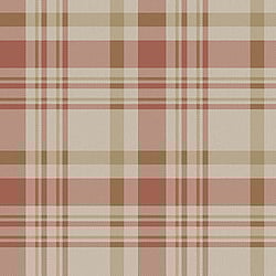 Galerie Wallcoverings Product Code: 1906-4 - Spring Blossom Wallpaper Collection Galerie Wallcoverings Product Code 1906-4 - Spring Blossom Wallpaper Collection - Terracota Brown Cream Colours - PLAID Design